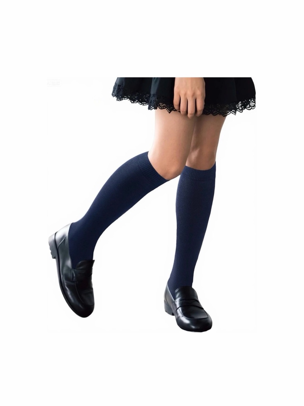 Children's👦🏻👧🏻Navy Blue Knee High School Uniform Med Socks🧦